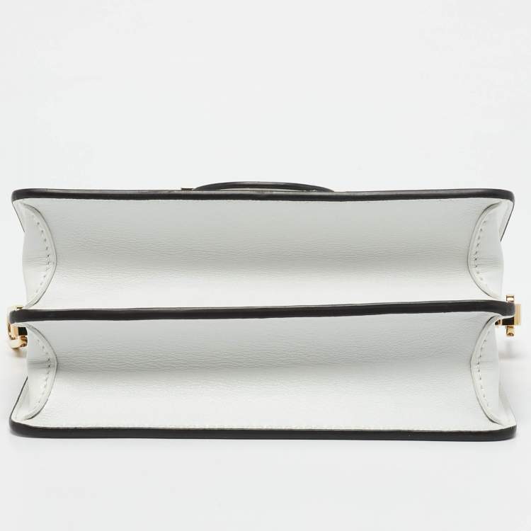 Pre Owned Louis Vuitton Blanc Leather Dauphine Mini Bag