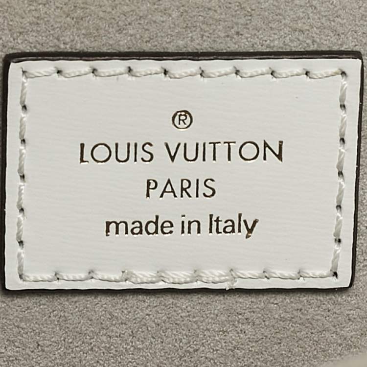 Pre Owned Louis Vuitton Blanc Leather Dauphine Mini Bag