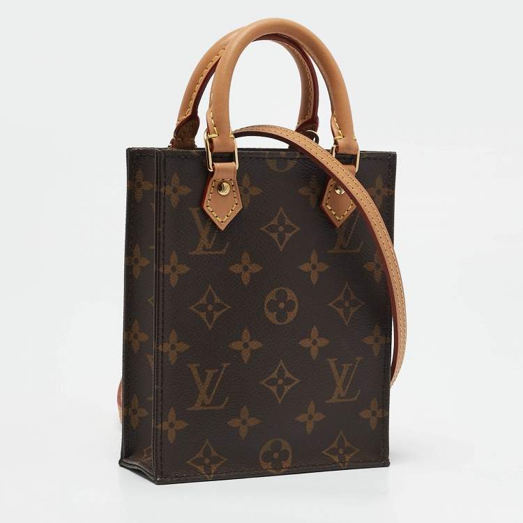 Pre Owned Louis Vuitton Monogram Canvas Petit Sac Plat Bag