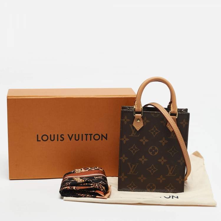 Pre Owned Louis Vuitton Monogram Canvas Petit Sac Plat Bag