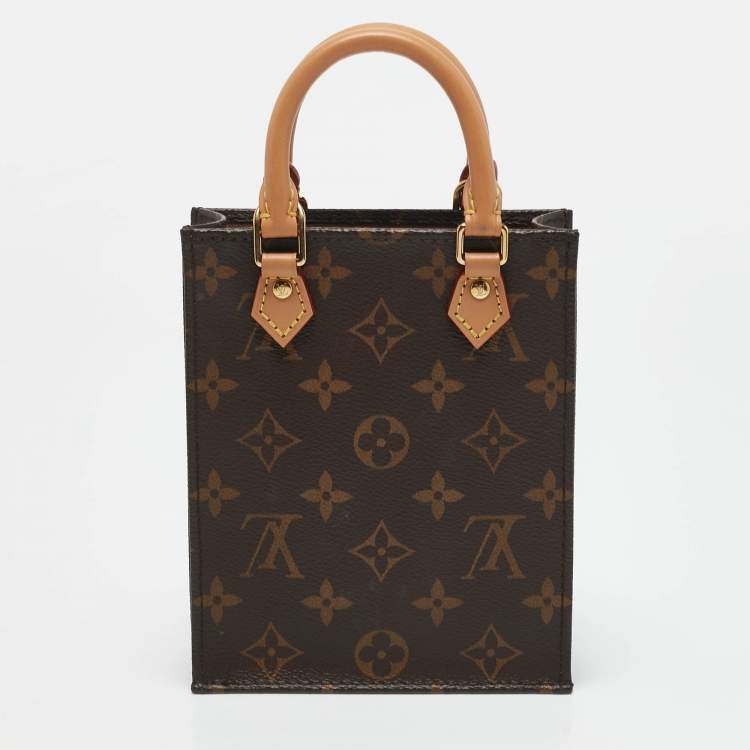 Pre Owned Louis Vuitton Monogram Canvas Petit Sac Plat Bag