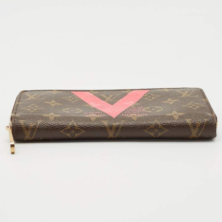 Pre Owned Louis Vuitton Monogram Canvas V Zippy Wallet