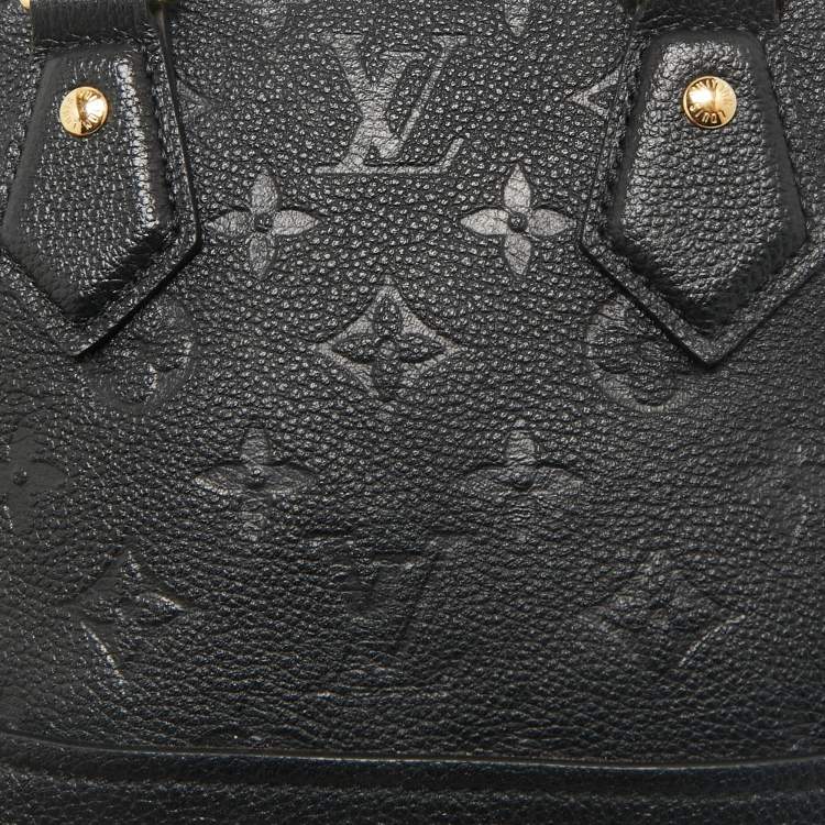 Pre Owned Louis Vuitton Black Monogram Empreinte Leather Neo Alma BB Bag