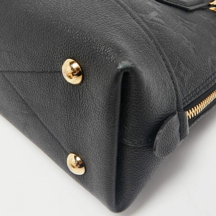 Pre Owned Louis Vuitton Black Monogram Empreinte Leather Neo Alma BB Bag