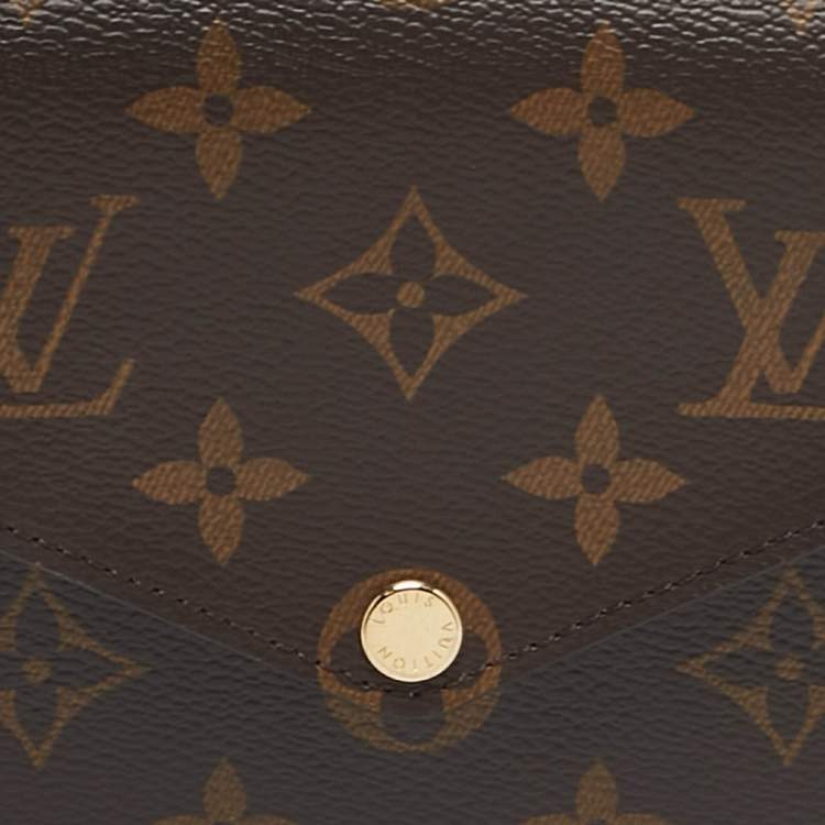 Pre Owned Louis Vuitton Kaki Monogram Canvas Felicie Strap & Go Bag 
