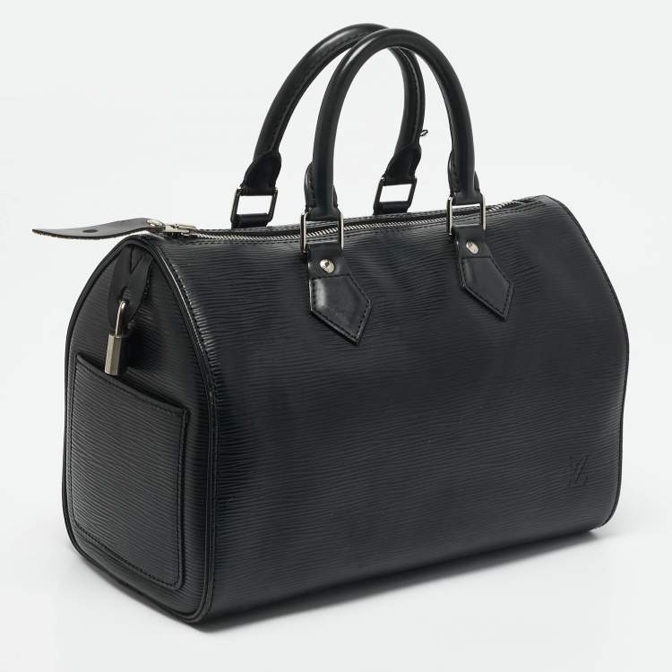 Pre Owned Louis Vuitton Black Epi Leather Speedy 30 Bag