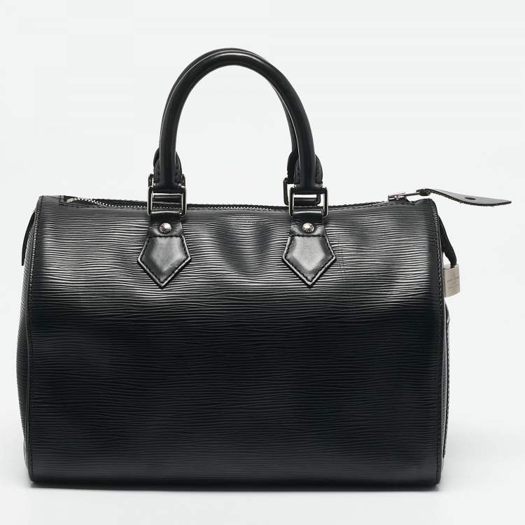 Pre Owned Louis Vuitton Black Epi Leather Speedy 30 Bag