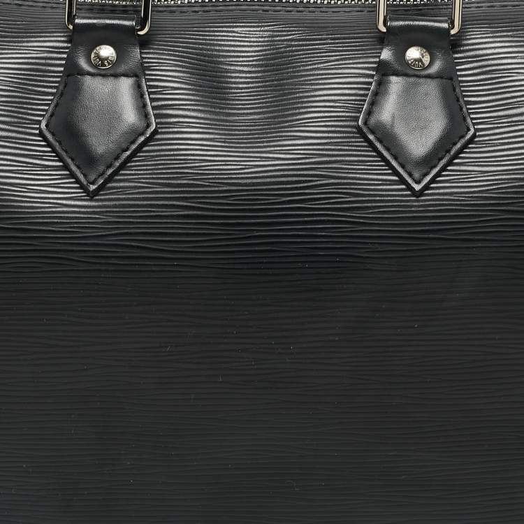 Pre Owned Louis Vuitton Black Epi Leather Speedy 30 Bag