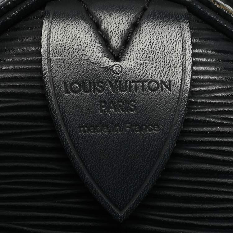 Pre Owned Louis Vuitton Black Epi Leather Speedy 30 Bag