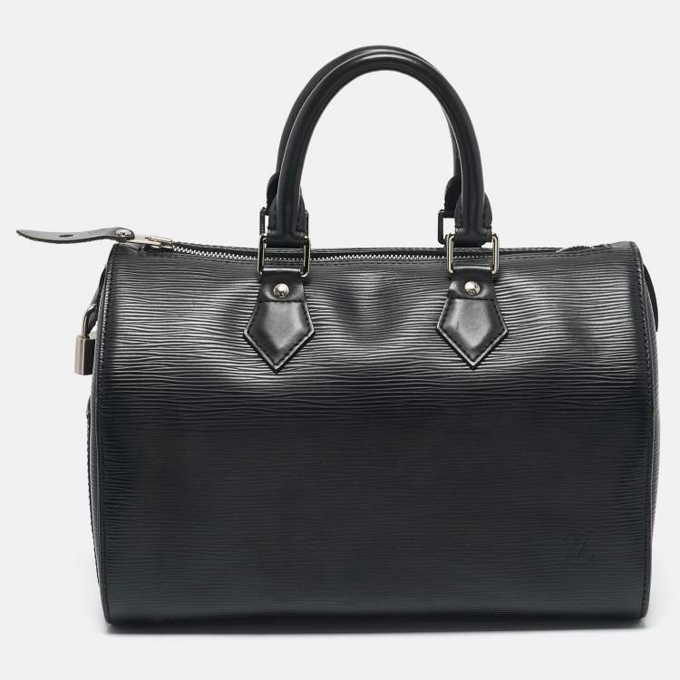 Pre Owned Louis Vuitton Black Epi Leather Speedy 30 Bag