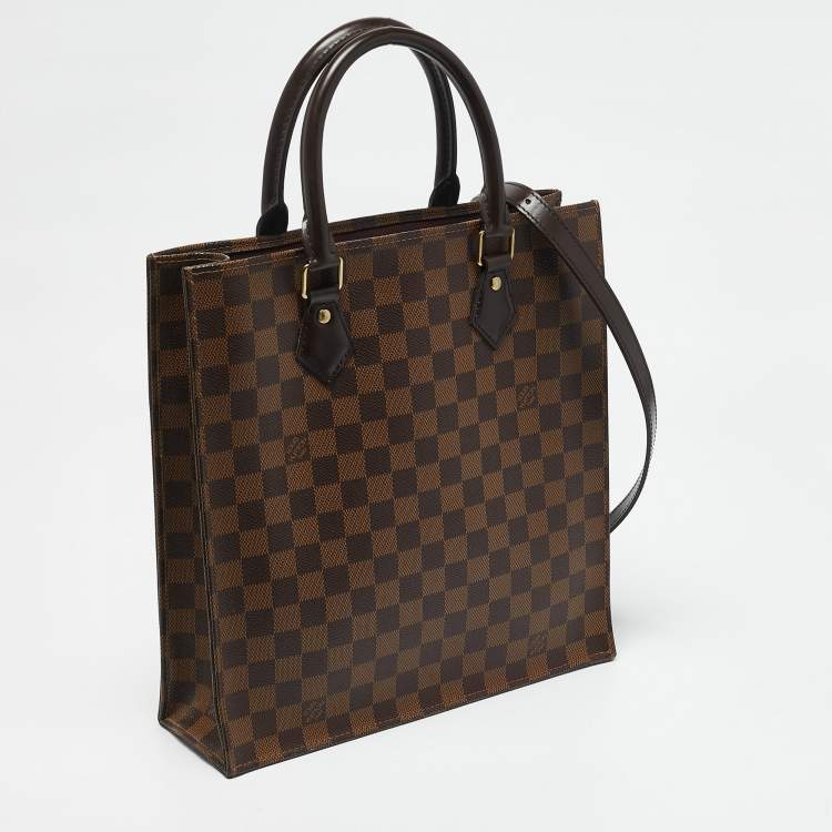 Pre Owned Louis Vuitton Damier Ebene Canvas Sac Plat PM Bag