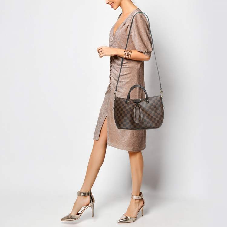Pre Owned Louis Vuitton Damier Ebene Canvas PM Siena Bag