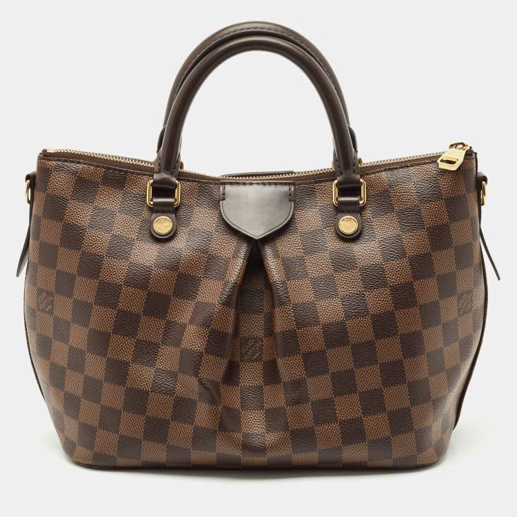 Pre Owned Louis Vuitton Damier Ebene Canvas PM Siena Bag