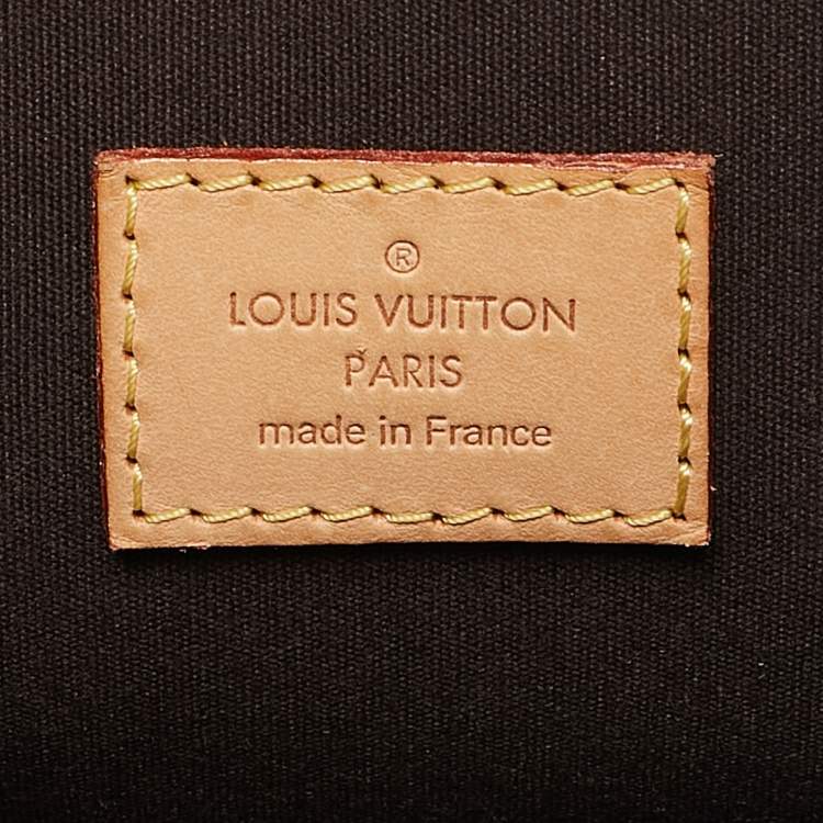 Pre Owned Louis Vuitton Amarante Monogram Vernis Alma GM Bag