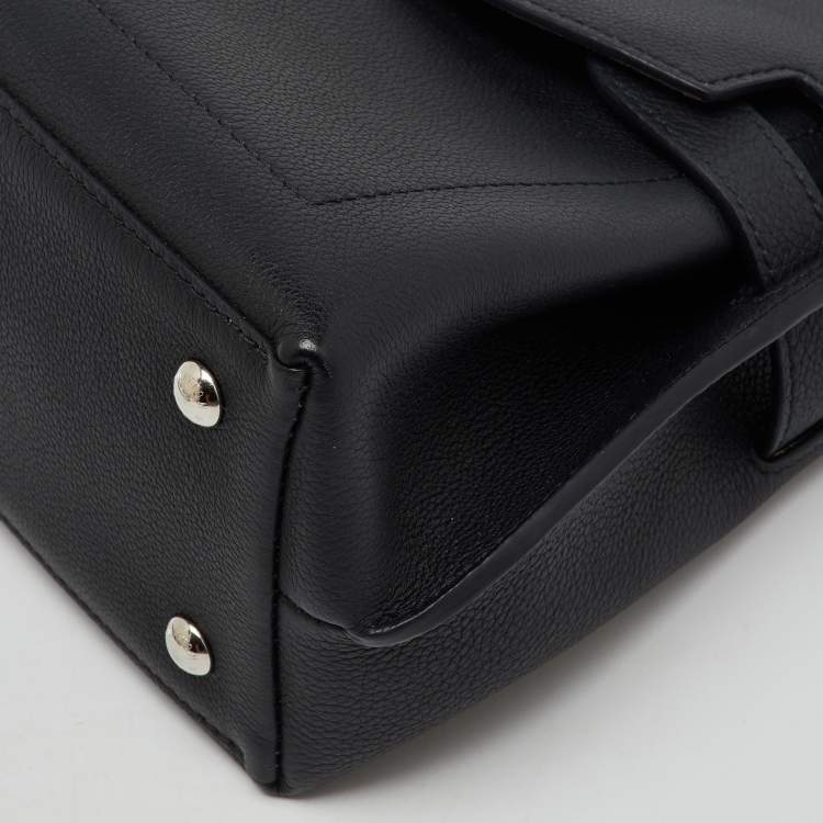 Pre Owned Louis Vuitton Black Leather LockMe Ever BB Bag
