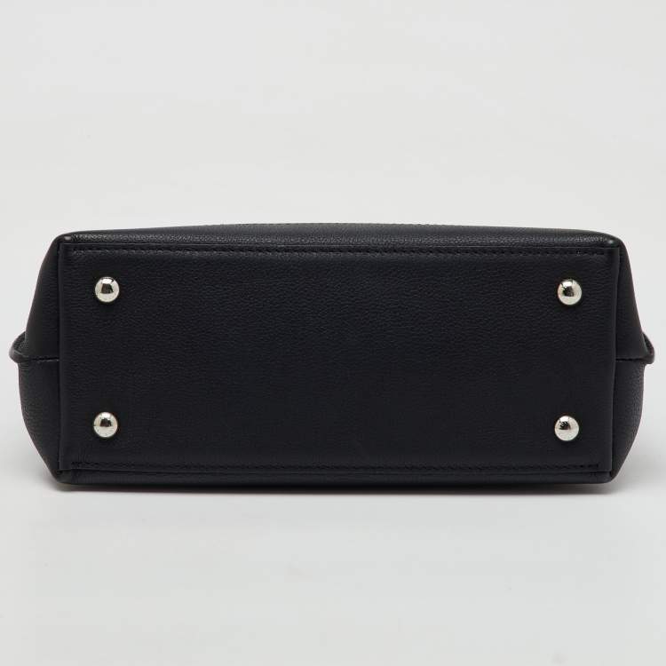 Pre Owned Louis Vuitton Black Leather LockMe Ever BB Bag