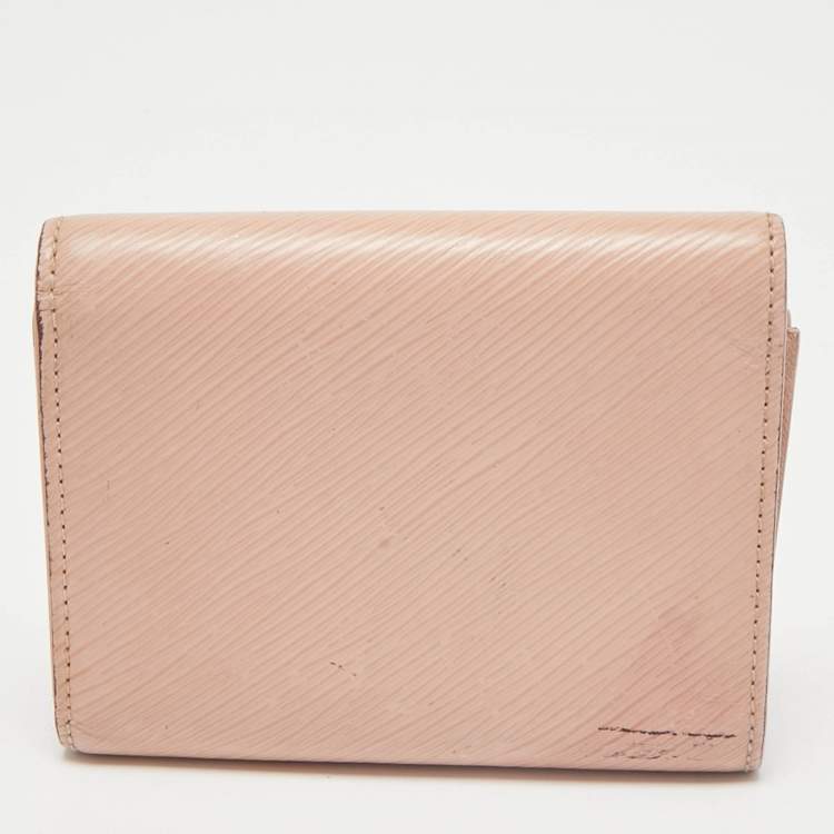 Pre Owned Louis Vuitton Galet Epi Leather Twist Compact Wallet 
