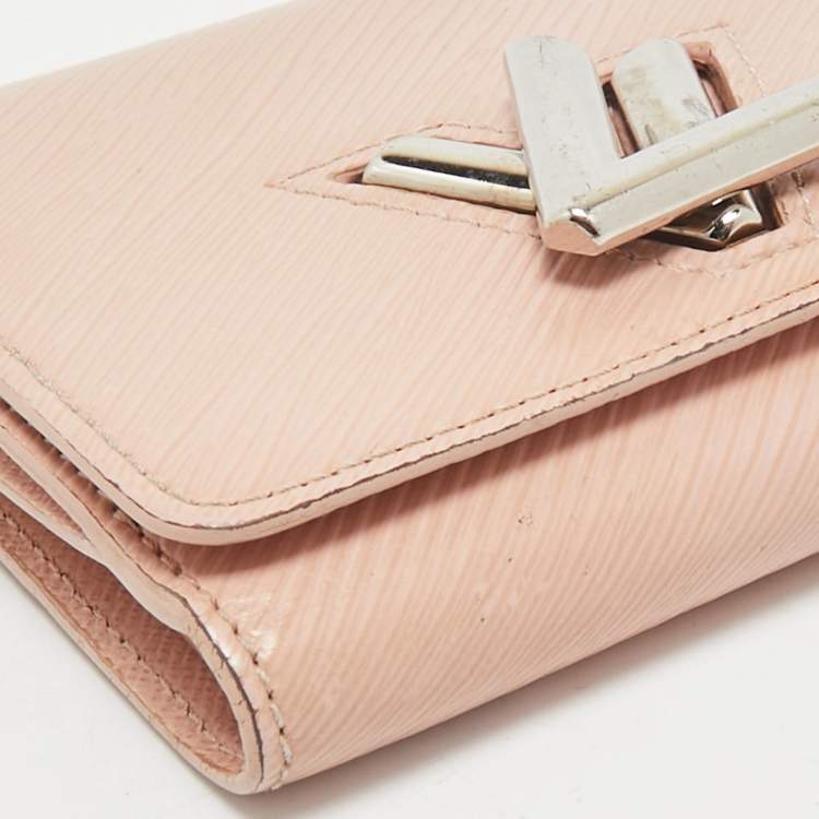 Pre Owned Louis Vuitton Galet Epi Leather Twist Compact Wallet 