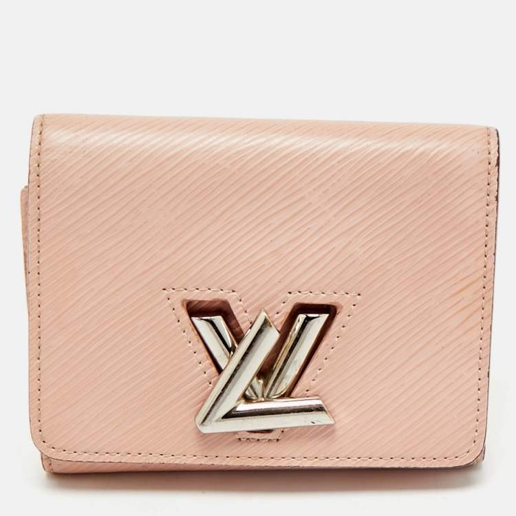 Pre Owned Louis Vuitton Galet Epi Leather Twist Compact Wallet 