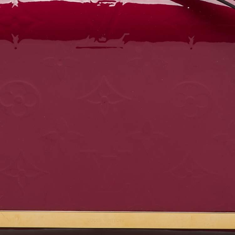 Pre Owned Louis Vuitton Indian Rose Monogram Vernis Ana Clutch Bag