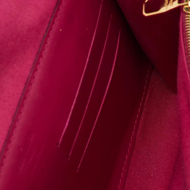 Pre Owned Louis Vuitton Indian Rose Monogram Vernis Ana Clutch Bag