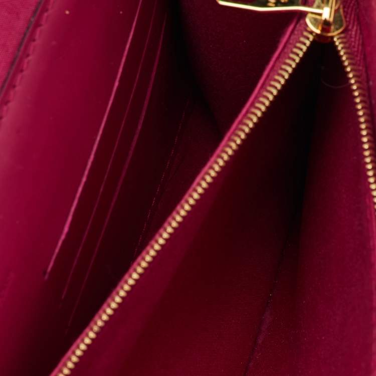 Pre Owned Louis Vuitton Indian Rose Monogram Vernis Ana Clutch Bag