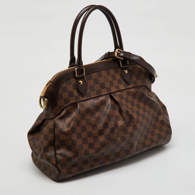 Pre Owned Louis Vuitton Damier Ebene Canvas Trevi PM Bag