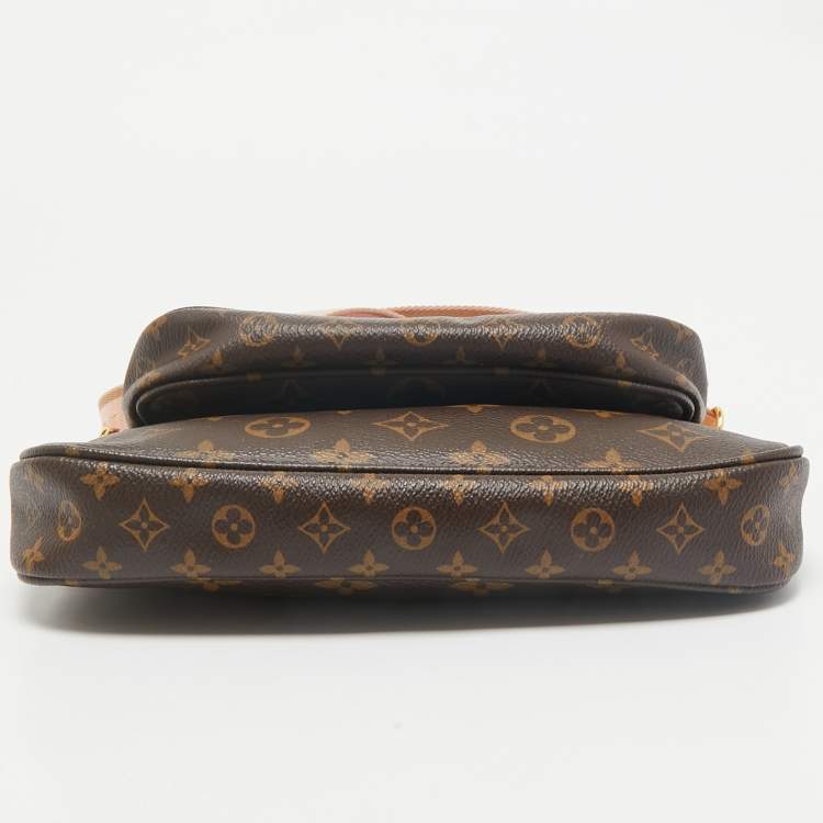 Pre Owned Louis Vuitton Pink Monogram Canvas Multi Pochette Accessories Bag