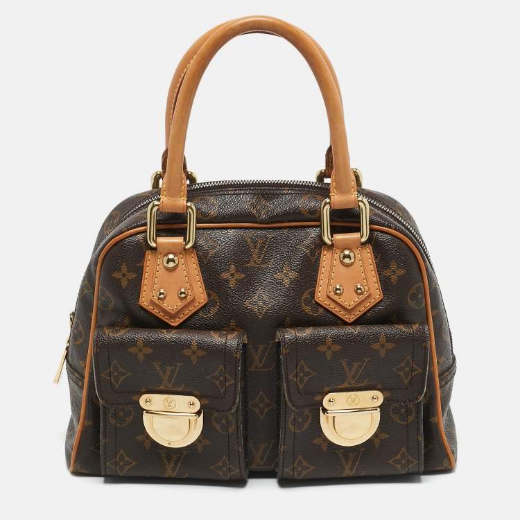 Pre Owned Louis Vuitton Monogram Canvas Manhattan PM Bag