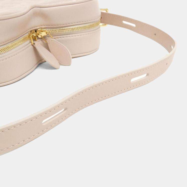 Pre Owned Louis Vuitton Rose Leather Monogram Sac Couer Fall In Love Shoulder Bag