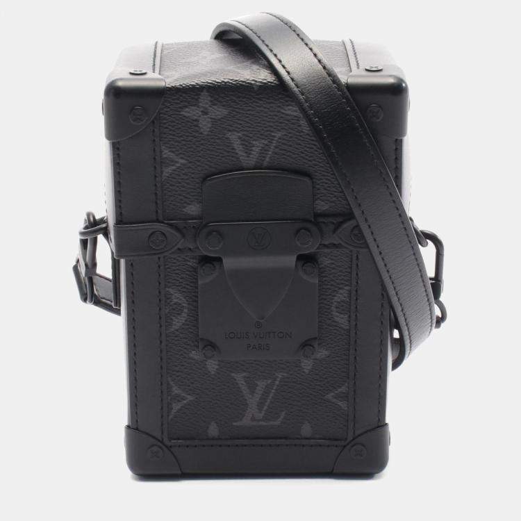 Pre Owned Louis Vuitton Black Monogram Eclipse Vertical Trunk Wearable Wallet 