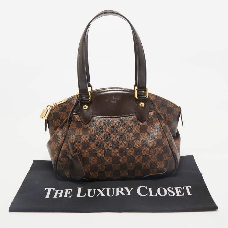 Pre Owned Louis Vuitton Damier Ebene Canvas Verona PM Bag
