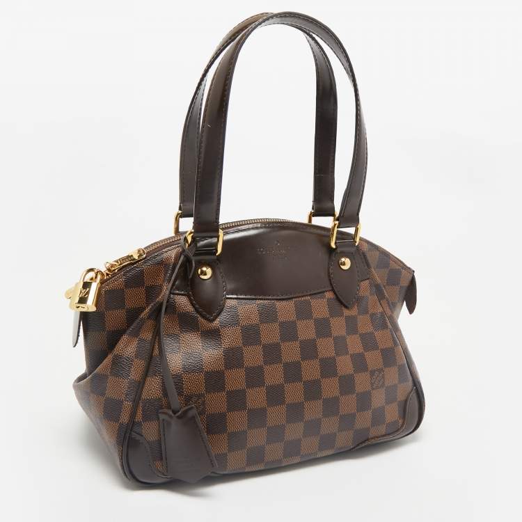 Pre Owned Louis Vuitton Damier Ebene Canvas Verona PM Bag