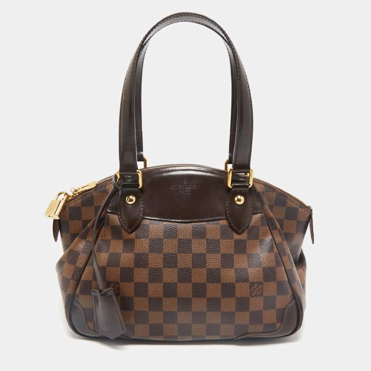 Pre Owned Louis Vuitton Damier Ebene Canvas Verona PM Bag