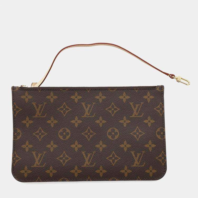 Pre Owned Louis Vuitton Beige Monogram Neverfull GM Tote Bag