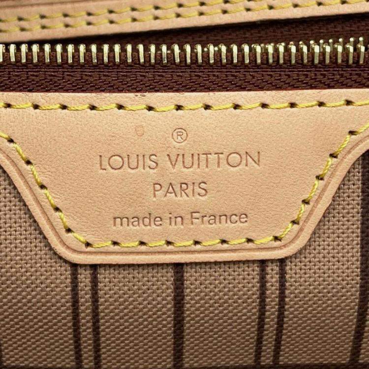 Pre Owned Louis Vuitton Beige Monogram Neverfull GM Tote Bag