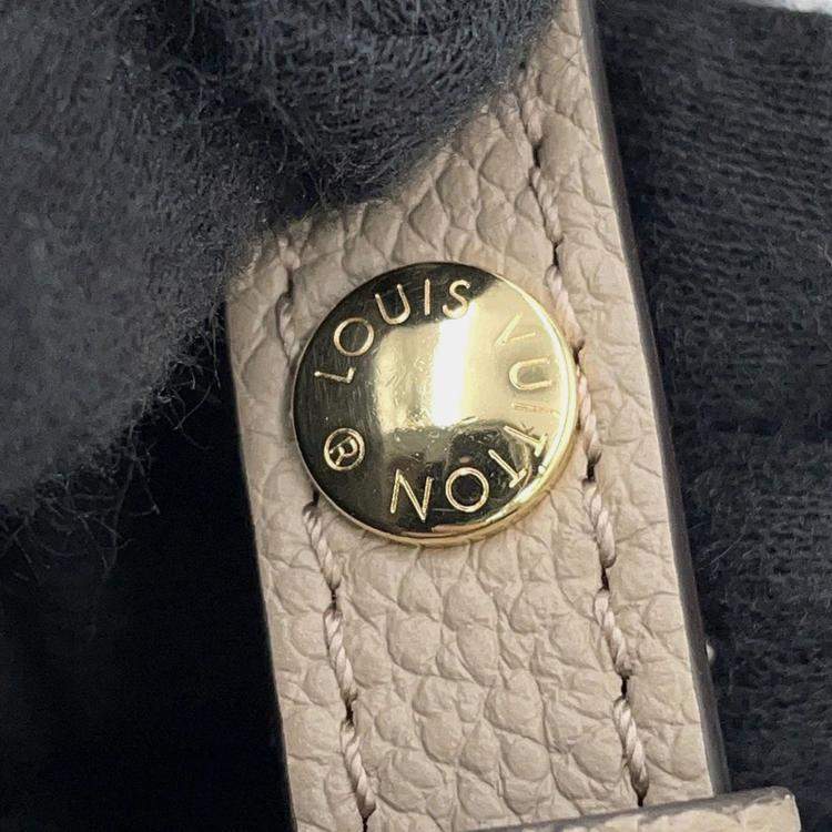 Pre Owned Louis Vuitton Tourterelle Monogram Empreinte Leather Pochette Metis East West Crossbody Bag