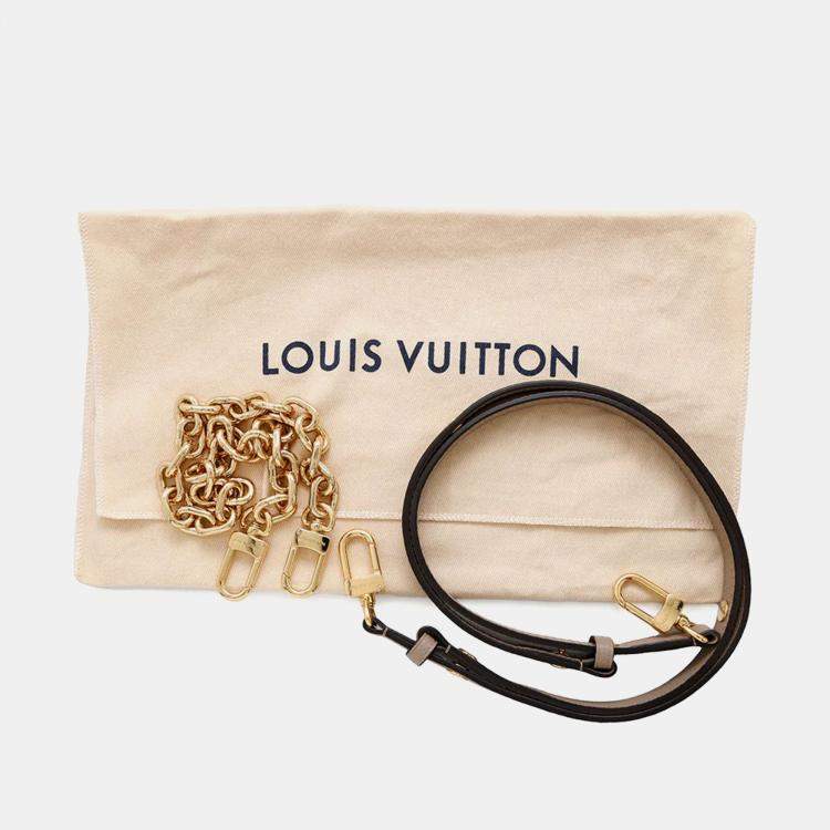 Pre Owned Louis Vuitton Tourterelle Monogram Empreinte Leather Pochette Metis East West Crossbody Bag