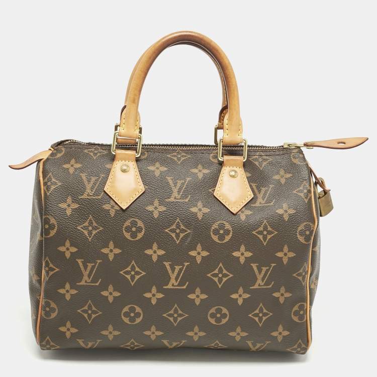 Pre Owned Louis Vuitton Monogram Canvas Speedy 25 Bag