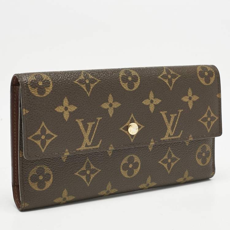 Pre Owned Louis Vuitton Monogram Canvas Porte-Tresor International Wallet