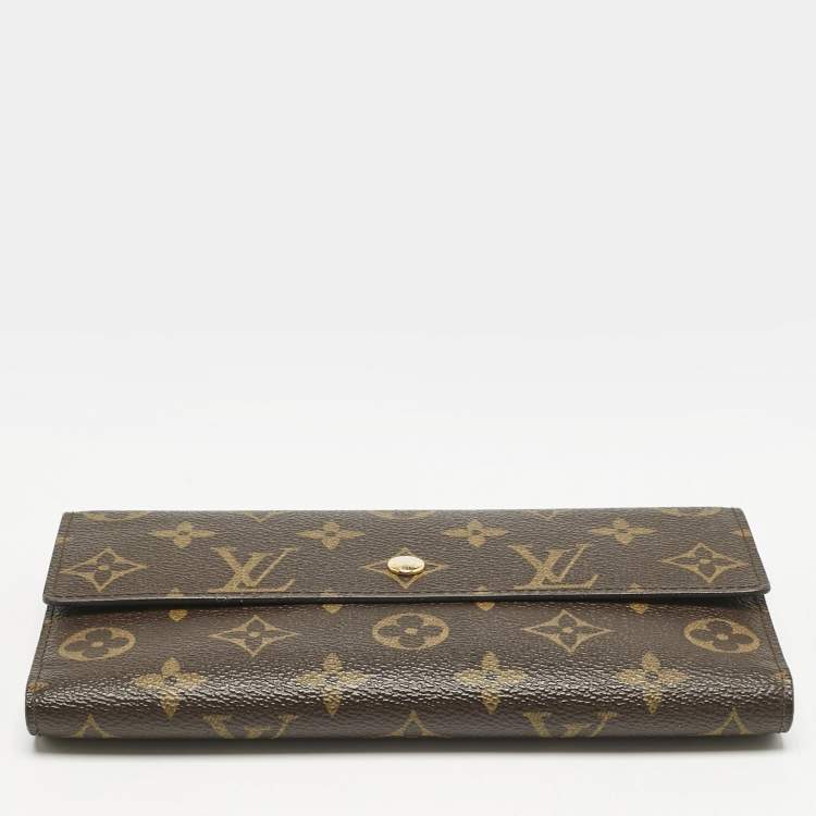 Pre Owned Louis Vuitton Monogram Canvas Porte-Tresor International Wallet