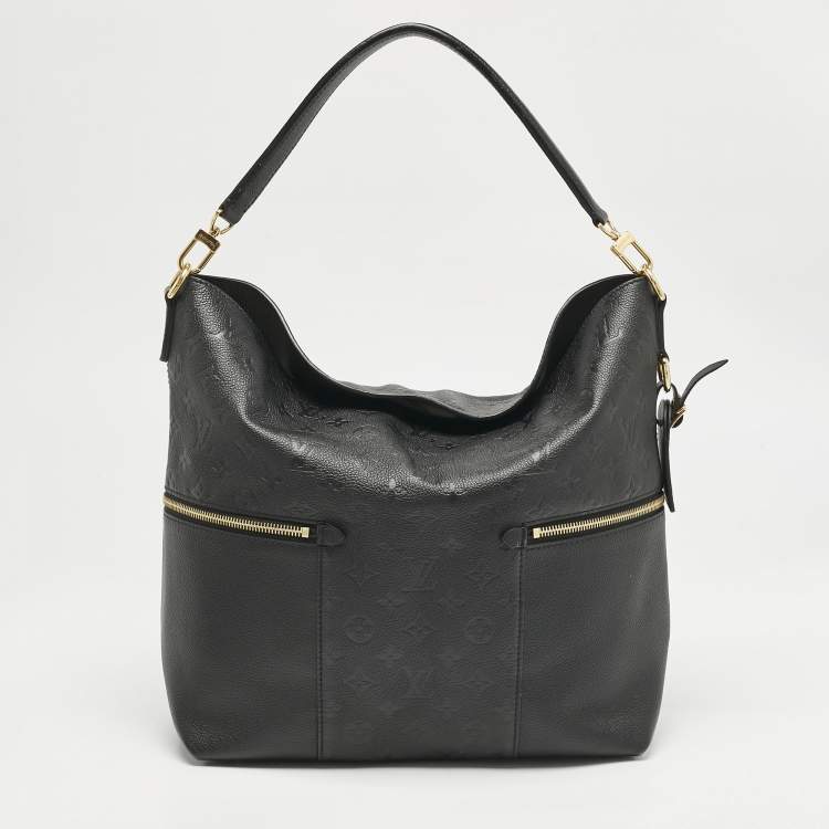 Pre Owned Louis Vuitton Black Monogram Empreinte Leather Melie Bag