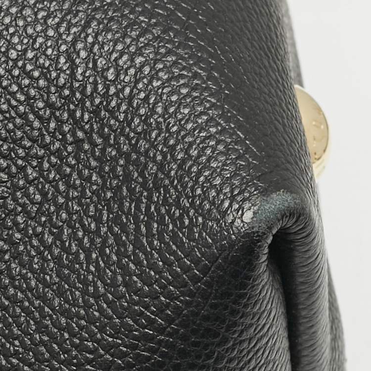 Pre Owned Louis Vuitton Black Monogram Empreinte Leather Melie Bag