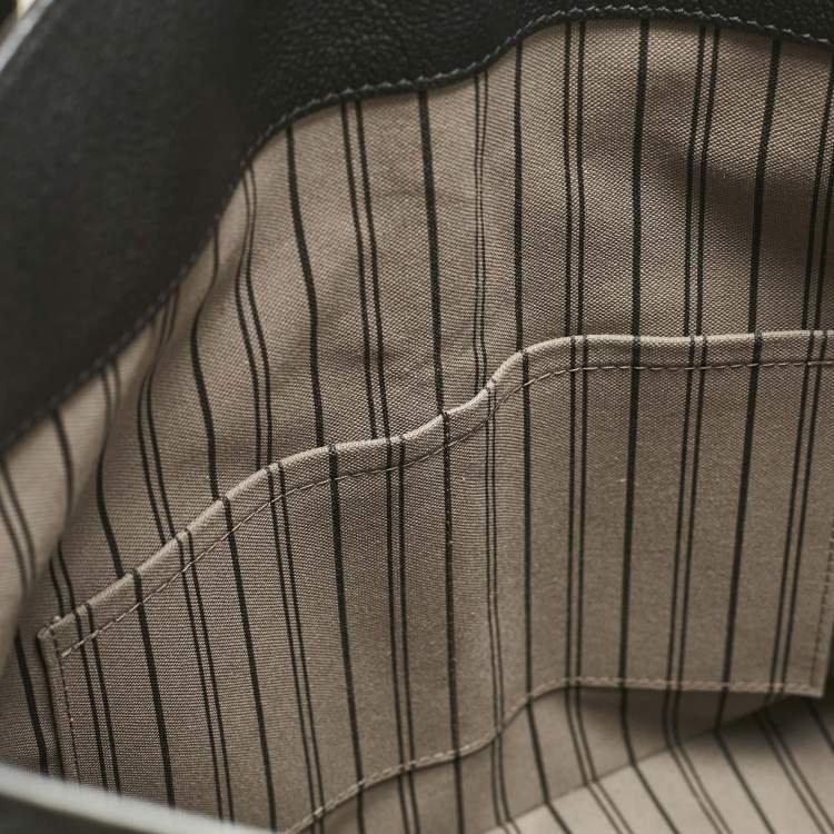 Pre Owned Louis Vuitton Black Monogram Empreinte Leather Melie Bag