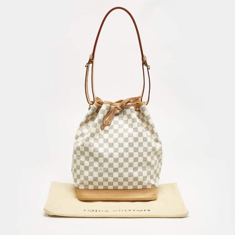 Pre Owned Louis Vuitton Damier Azur Canvas Noe Bag