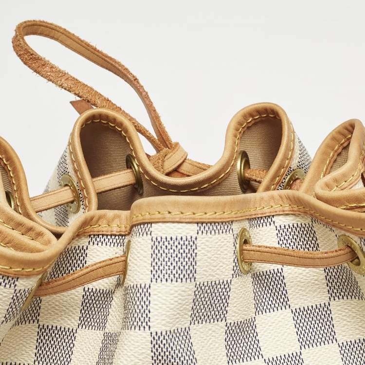 Pre Owned Louis Vuitton Damier Azur Canvas Noe Bag