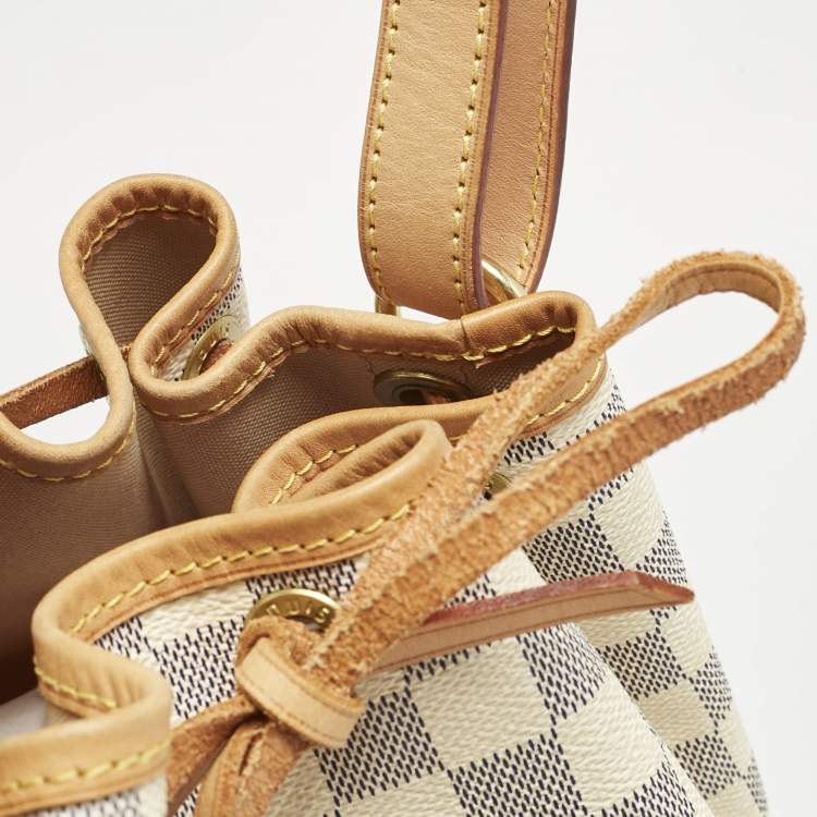 Pre Owned Louis Vuitton Damier Azur Canvas Noe Bag