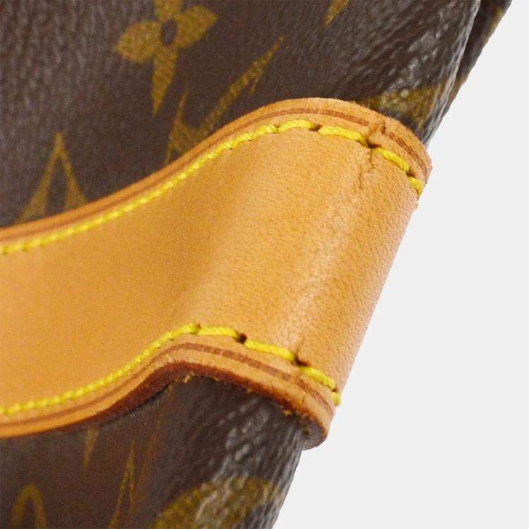 Pre Owned Louis Vuitton Brown Monogram Keepall 55 Duffle Bag