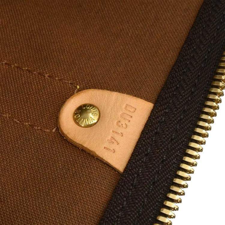 Pre Owned Louis Vuitton Brown Monogram Keepall Bandouliere 55 Duffle Bag