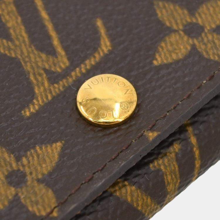 Pre Owned  Louis Vuitton Brown Monogram Coated Canvas Small 4 Key Case